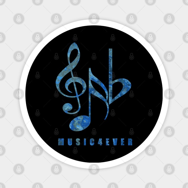 MUSIC4EVER Treble Clef Music Notes Magnet by TigsArts